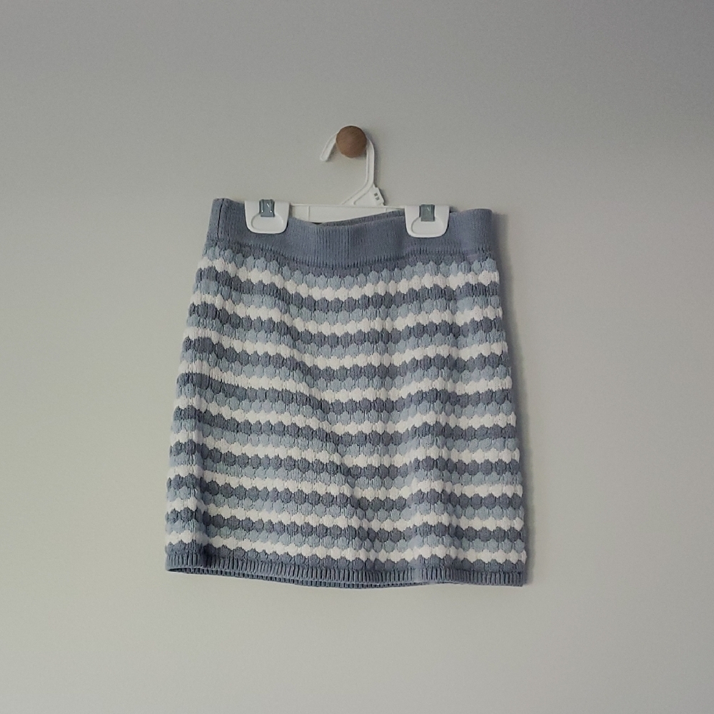 Abercrombie Kids Blue and White Mini Skirt